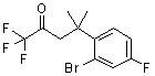 CAS # 1198785-52-2, 4-(2-Bromo-4-fluorophenyl)-1,1,1-trifluoro-4-methyl-2-pentanone