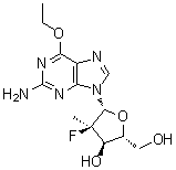 CAS # 1199809-30-7, (2'R)-2'-Deoxy-6-O-ethyl-2'-fluoro-2'-methylguanosine