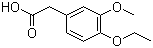 4-Ethoxy-3-methoxyphenylacetic acid molecular structure (CAS 120-13-8)