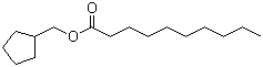 癸酸环戊基甲基酯分子结构 (CAS 120-19-4)
