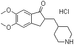 structure of CAS# 120013-39-0, 5,6-二甲氧基-2-(4-哌啶基甲基)-1-茚酮盐酸盐