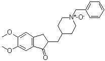 structure of CAS# 120013-84-5, 2,3-二氢-5,6-二甲氧基-2-[[1-(苯基甲基)-4-哌啶基]甲基]-1H-茚-1-酮 N-氧化物
