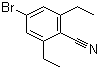 structure of CAS# 1200131-07-2, 4-溴-2,6-二乙基苯甲腈