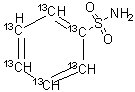 structure of CAS# 1202865-50-6, Benzenesulfonamide-<sup>13</sup>C<sub>6</sub>