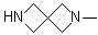 structure of CAS# 1203567-11-6, 2-甲基-2,6-二氮杂螺[3.3]庚烷