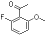 structure of CAS# 120484-50-6, 1-(2-氟-6-甲氧基苯基)乙酮
