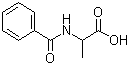 structure of CAS# 1205-02-3, N-苯甲酰基-DL-丙氨酸
