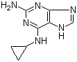 structure of CAS# 120503-69-7, 2-氨基-6-环丙基氨基-9H-嘌呤