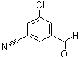 structure of CAS# 1205513-88-7, 3-Chloro-5-formylbenzonitrile