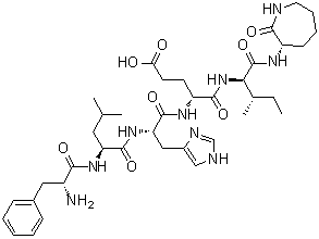 CAS # 1205538-83-5, Calpinactam, FKI-4905, D-Phenylalanyl-L-leucyl-L-histidyl-D-alpha-glutamyl-N-[(3S)-hexahydro-2-oxo-1H-azepin-3-yl]-D-alloisoleucinamide