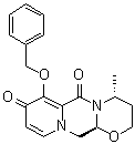 structure of CAS# 1206102-09-1, (4R,12aS)-3,4,12,12a-Tetrahydro-4-methyl-7-(phenylmethoxy)-2H-pyrido[1',2':4,5]pyrazino[2,1-b][1,3]oxazine-6,8-dione