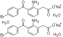 structure of CAS# 120638-55-3, Bromfenac sodium hydrate