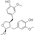 structure of CAS# 1206464-65-4, 4,4'-[[(2S,3S,4S)-四氢-2-甲氧基-3,4-呋喃二基]二(亚甲基)]二[2-甲氧基苯酚]