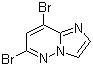 structure of CAS# 1206487-36-6, 6,8-二溴咪唑并[1,2-b]哒嗪