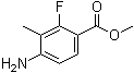 structure of CAS# 1206680-26-3, 4-氨基-2-氟-3-甲基苯甲酸甲酯