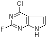 structure of CAS# 1206825-32-2, 4-氯-2-氟-7H-吡咯并[2,3-d]嘧啶