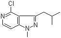 structure of CAS# 1207175-16-3, 4-Chloro-1-methyl-3-(2-methylpropyl)-1H-pyrazolo[4,3-c]pyridine