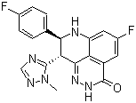 structure of CAS# 1207456-01-6, (8S,9R)-5-氟-8-(4-氟苯基)-2,7,8,9-四氢-9-(1-甲基-1H-1,2,4-三唑-5-基)-3H-吡啶并[4,3,2-de]酞嗪-3-酮