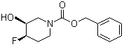 structure of CAS# 1207853-10-8, (3R,4S)-rel-4-氟-3-羟基-1-哌啶甲酸苯甲酯