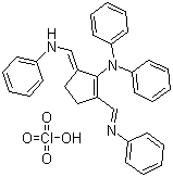 CAS # 120929-15-9, N-Phenyl-N-[5-[(phenylamino)methylene]-2-[(phenylimino)methyl]-1-cyclopenten-1-yl]benzenamine perchlorate