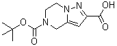 structure of CAS# 1209492-73-8, 6,7-二氢吡唑并[1,5-a]吡嗪-2,5(4H)-二甲酸 5-叔丁酯