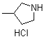 structure of CAS# 120986-92-7, 3-甲基吡咯烷盐酸盐