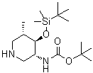 CAS # 1210418-68-0, N-[(3R,4R,5S)-4-[[(1,1-Dimethylethyl)dimethylsilyl]oxy]-5-methyl-3-piperidinyl]carbamic acid 1,1-dimethylethyl ester
