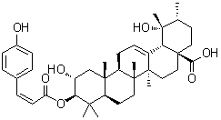 CAS 登录号：121072-40-0, 3-O-顺式-对香豆酰基委陵菜酸