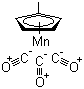 structure of CAS# 12108-13-3, 2-甲基环戊二烯三羰基锰