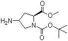 structure of CAS# 121148-00-3, N-Boc-反式-4-氨基-L-脯氨酸甲酯