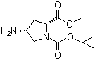 structure of CAS# 121148-01-4, (2S,4S)-1-叔丁基 2-甲基 4-氨基吡咯烷-1,2-二甲酸酯
