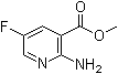 structure of CAS# 1211535-54-4, 2-Amino-5-fluoro-3-pyridinecarboxylic acid methyl ester