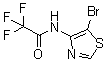 structure of CAS# 1211593-45-1, N-(5-溴-4-噻唑基)-2,2,2-三氟乙酰胺
