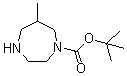 structure of CAS# 1211595-59-3, 六氢-6-甲基-1H-1,4-二氮杂卓-1-羧酸叔丁酯