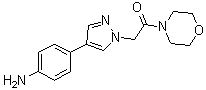CAS # 1211596-09-6, 2-[4-(4-Aminophenyl)-1H-pyrazol-1-yl]-1-(4-morpholinyl)ethanone
