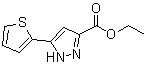 structure of CAS# 121195-03-7, 5-(噻吩-2-基)-1H-吡唑-3-羧酸乙酯