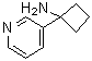 structure of CAS# 1212058-02-0, 1-(3-Pyridinyl)cyclobutanamine