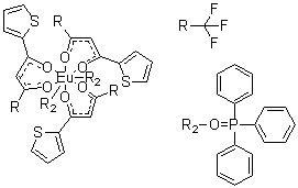 CAS 登录号：12121-29-8, 三[4,4,4-三氟-1-(2-噻吩基)-1,3-丁二酮]双(氧化三苯基膦)铕
