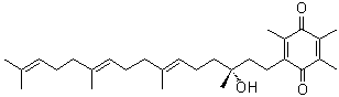 CAS # 1213269-98-7, Vatiquinone, 2-[(3R,6E,10E)-3-Hydroxy-3,7,11,15-tetramethyl-6,10,14-hexadecatrien-1-yl]-3,5,6-trimethyl-2,5-cyclohexadiene-1,4-dione, EPI 743