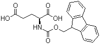 structure of CAS# 121343-82-6, Fmoc-L-glutamic acid