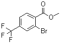 structure of CAS# 1214334-90-3, 2-Bromo-4-(trifluoromethyl)benzoic acid methyl ester