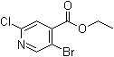 structure of CAS# 1214346-11-8, 5-溴-2-氯异烟酸乙酯