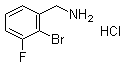 structure of CAS# 1214376-83-6, 2-溴-3-氟苯甲胺盐酸盐