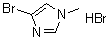 structure of CAS# 1215206-41-9, 4-溴-1-甲基-1H-咪唑氢溴酸盐