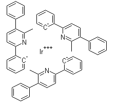 structure of CAS# 1215692-54-8, 三[2-(6-甲基-5-苯基吡啶-2-基)苯]合铱