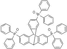 CAS # 1215876-95-1, 1,1',1''-(9,10-Dihydro-9,10[1',2']-benzenoanthracene-2,6,14-triyl)tris[1,1-diphenylphosphine oxide]