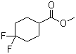 structure of CAS# 121629-14-9, 4,4-Difluorocyclohexanecarboxylic acid methyl ester