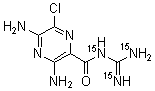 CAS 登录号：1217169-93-1, 三(氮-15)代阿米洛利
