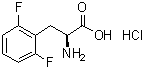 structure of CAS# 1217607-63-0, 2,6-二氟-L-苯丙氨酸盐酸盐