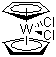 structure of CAS# 12184-26-8, Bis(cyclopentadienyl)tungsten dichloride